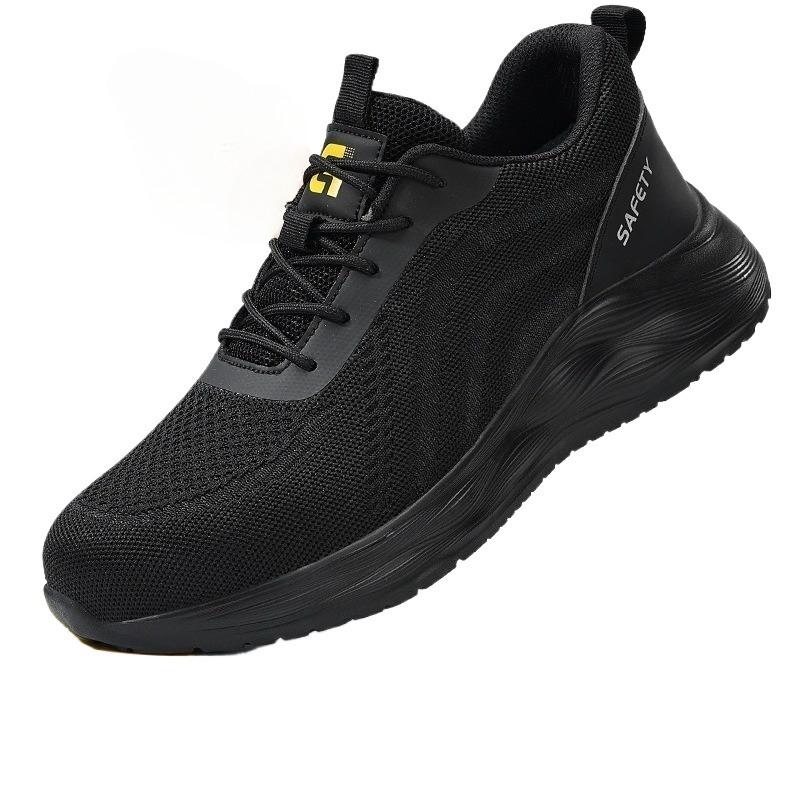 

Work Sneakers Men Anti-smash Anti Puncture Safety Shoe Men Boots Rotating Button Indestructible Breathable The Four Seasons Shoe 45