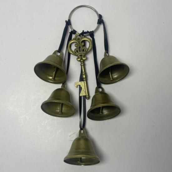 Witch Bells for Door Knob Retro Hanging Wind Chime Wiccan Bell Witchcraft Wind Bell for Protection Halloween Decoration Witch Gifts