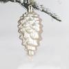 9cm Christmas Tree Ornaments Set: 8 Shiny & Matte Plastic Pine Cones