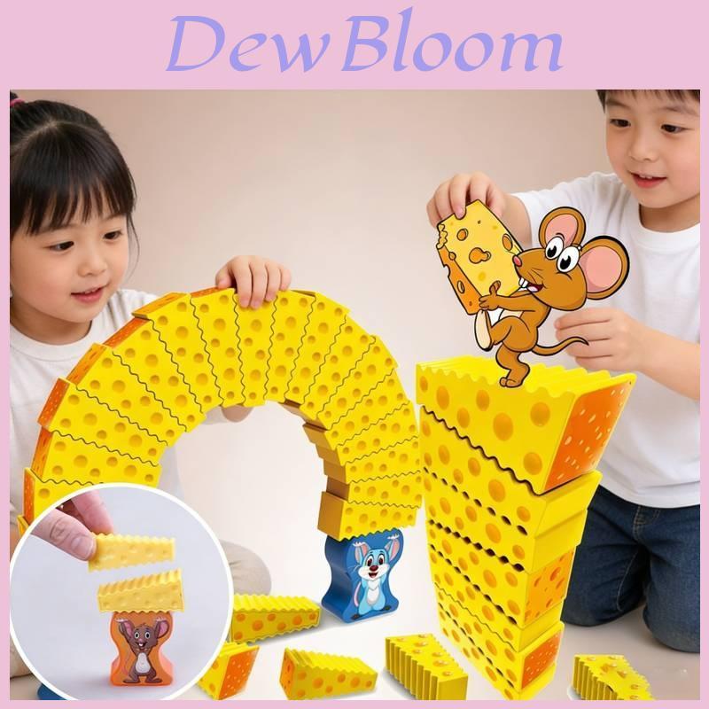 Mouse Cheese Stack Tower Stacking Toy For Kids With Visual And Handeye Coordination Development