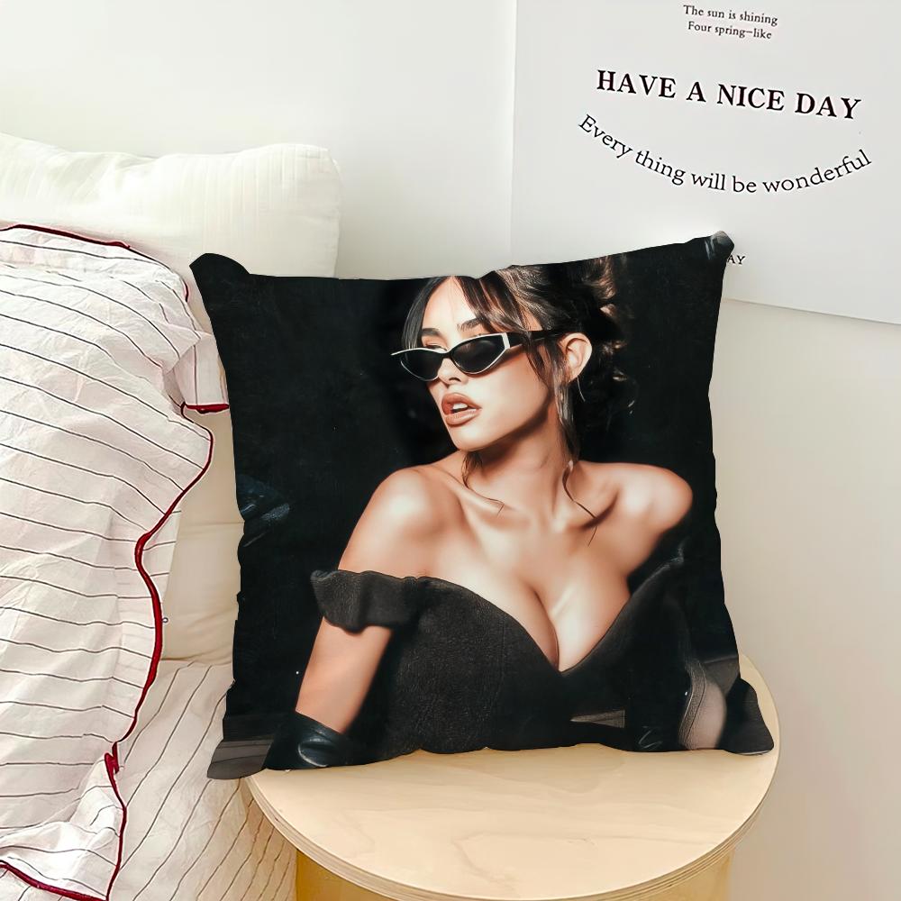 Singer Madison Beer cushion cover Comfortable soft hogar pillowcase for Sofa Living Room Bed Home Decor Protective Covers
