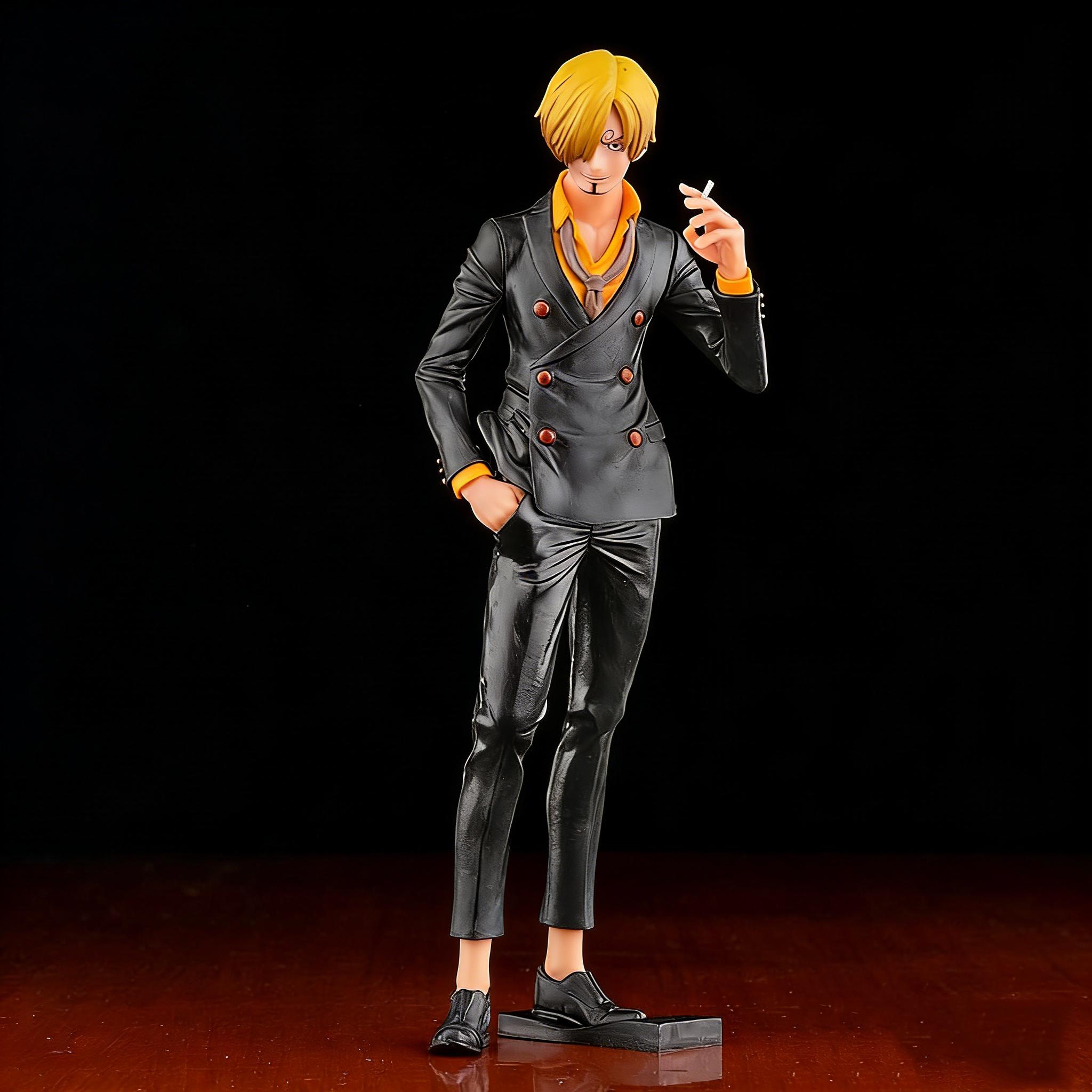 

27cm One Piece Anime Figure Vinsmoke Sanji Smoking Insert Grandista PVC Action Figures Model Dolls Toys Kids Birthday Gift