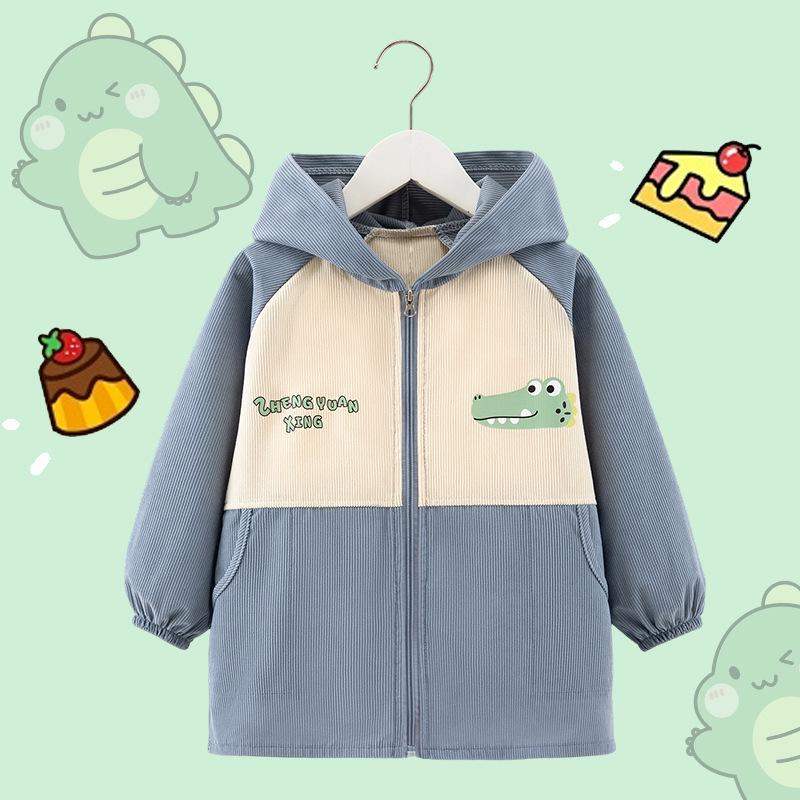 Dziecięcy Kombinezon Puchowy Średni i Duży - Plamoodporny Jesień/Zima Przedszkolne Okrycie Wierzchnie Fartuszek dla Chłopców