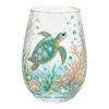 Morning Glass Tea Cup, Hummingbird Flower Pattern Tumbler with Gold Rim, Nature Themed Glassware for Tea Coffee Juice Wine Hot Cold Drinks Gift