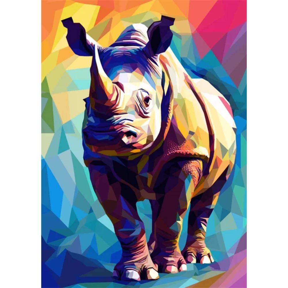 Abstrakt Färgstark Vilda Djur Canvasmålning Bläckfisk Katt Apa Lejon Graffiti Popkonst Målare Väggkonst Väggmålning för Heminredning