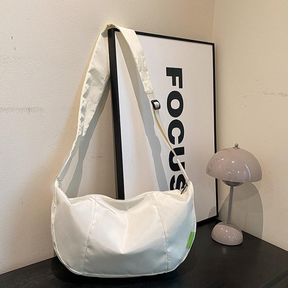 

Уличная сумка-пельмень в японском стиле, многофункциональная сумка через плечо, студент белый