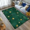 3D Pentagram Geometrischer Teppich Kurzer Samt Rutschfeste Fußmatte für Wohnzimmer Schlafzimmer Kinder Heimdekoration Große Teppiche