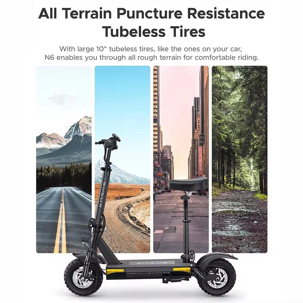 Patinete Elétrico S6 EU 2024, Potência 800W, Bateria 48V 15.6Ah, Velocidade Máxima 50km/h, Autonomia 60km, Freio a Disco Hidráulico, E-Scooter Dobrável para Adultos