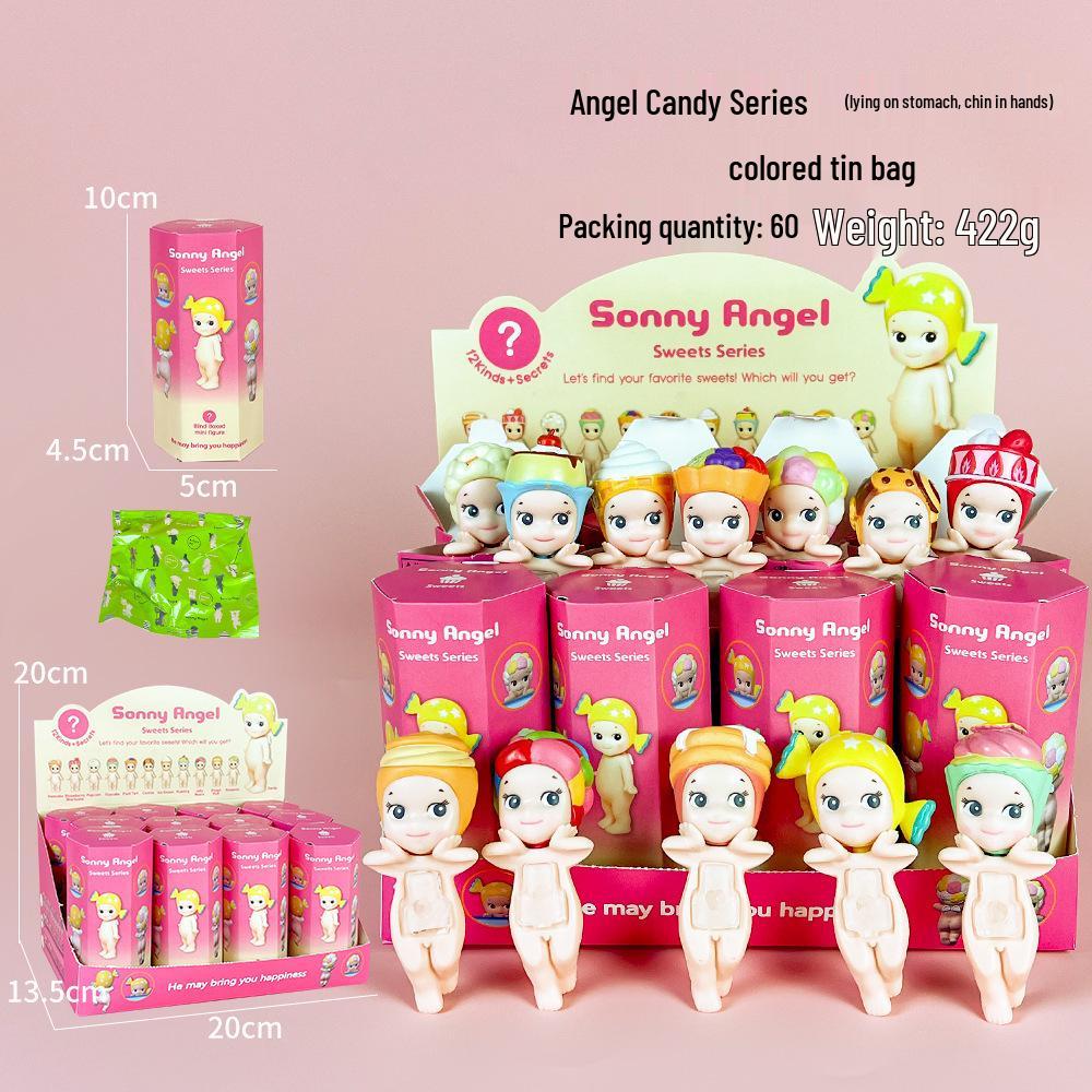 

Cross-border Angel Handmade Cheek-resting Figure Set: Mobile Phone and Car Decoration Anime Toy