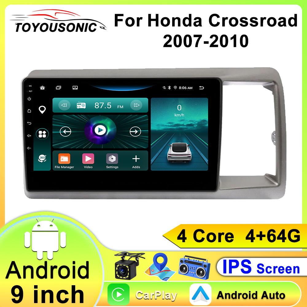 Toyousonic Car Video Player for Honda Crossroad 2007-2010 GPS Navigation Built-in Dsp Carplay Autoradio Android Head Unit