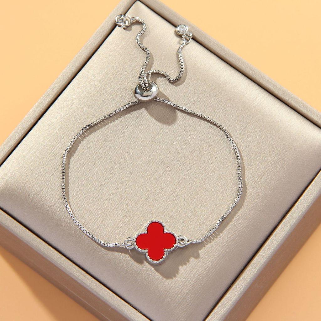 Verstellbares 8-förmiges Evil Eye Herzarmband für Damen - Europäische & Amerikanische Mode, Südostasiatischer Einfluss