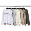 Double Line ESSENTIALS Trendy Brand Bf Style Chest Letter Crew Neck Sweater, Men's and Women's Coats