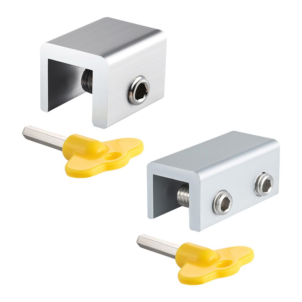 4 Pcs Aluminum Window Limiters for W/for Key Window Safety Locks for Vertical Sliding for Windows Childproof Restrictor