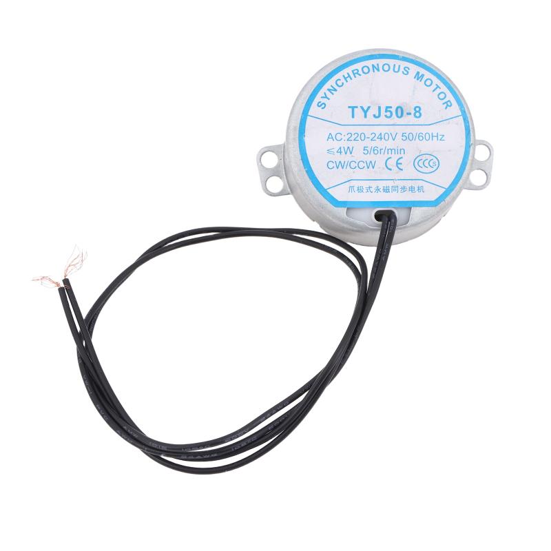 TYJ50-8 Fan Synchronous Motor Floor Fan Shaking Head Motor Oscillating Wind Motor Table Motor Slow Rotation Synchronous Motor