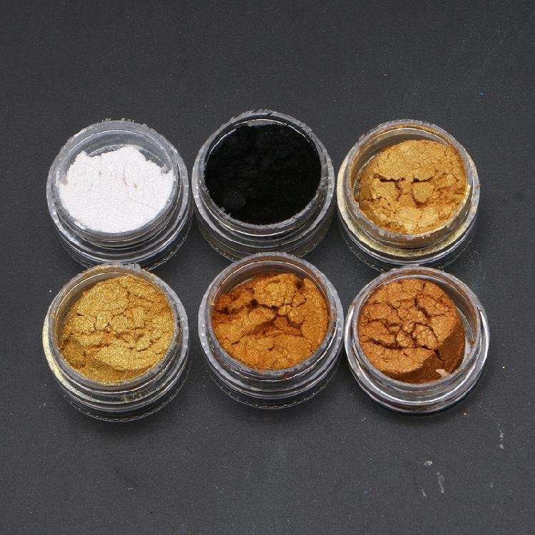 Kosmetisches perlmuttfarbenes natürliches Glimmermineralpuder Epoxidharzfarbe Perlenpulver