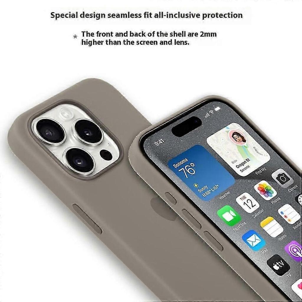 Custodia per iPhone 15 Pro Max Compatibile con MagSafe Cover Posteriore del Telefono in Silicone Liquido [Induction Popov