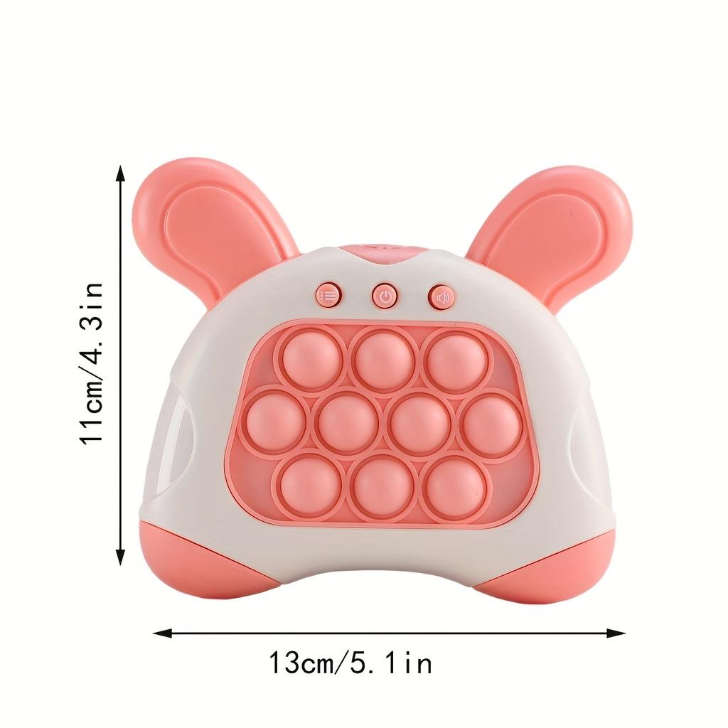 1 intelligentes Spielzeug, 4 Modi, 999 Spiellevel, mit Lichtern, Schnell-Drück-Spielkonsole, Handheld-Spielkonsole, Schnelle Puzzle-Spielkonsole, Drück-Blasen-Spielzeug, Spielkonsole
