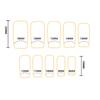 30Pcs White Edge Nail Wear White Edge Blush Press Elegant Fake Nail Tips Skin Brightening Artificial Nails For Diy Nail Art