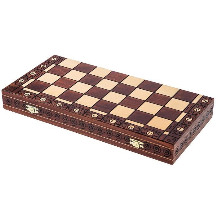 grand jeu d'échecs sculpté, ambassadeur