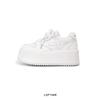 Autumn New Thick-soled High-heeled Board Shoes, Muffin Shoes, Casual Shoes, Small People Increase Height, Small White Shoes, Women's Campus Style