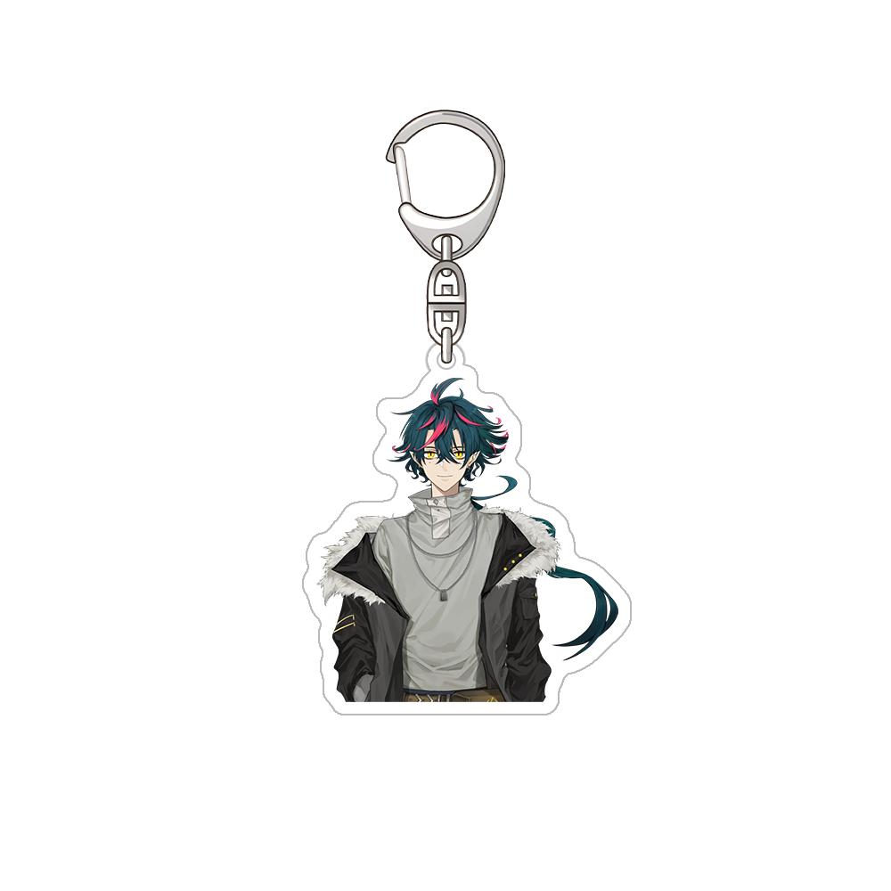 Nijisanji Aza Michiya Kouichi Inochi Urushiha Hunger Mikoto Miki Kioi Kima Tabbiito HD Acrylic Keychain Bag pendant anime goods