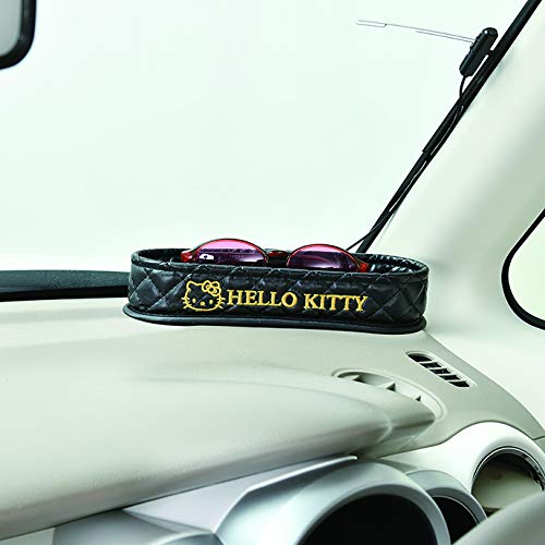 Seiwa Hello Kitty Accessory Case KT531 Black & Gold HELLO KITTY