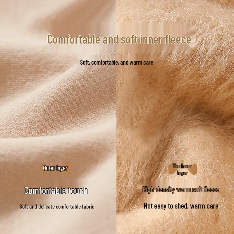 LANGSHA Umstandsleggings mit verstellbarer Bauchstütze und Fleecefutter