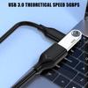 USB 3.0 Male To Female Extender Cable 5Gbps for Quick Data Transfer and Charging for TVs and Dashes Camera