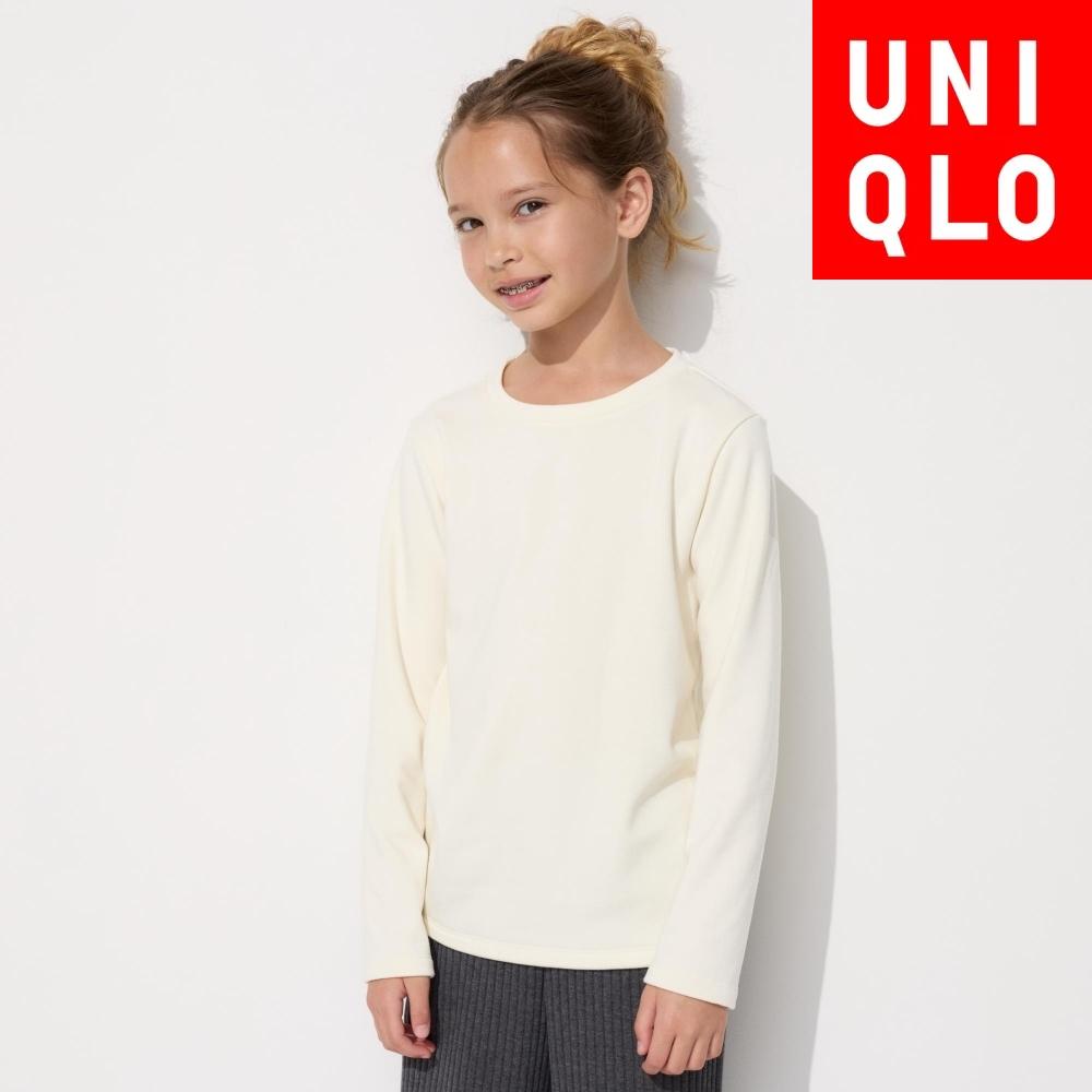 

Uniqlo Kids HeaTTech Ultra Warm Футболка с круглым вырезом и длинным рукавом 09 BLACK/KIDS 100