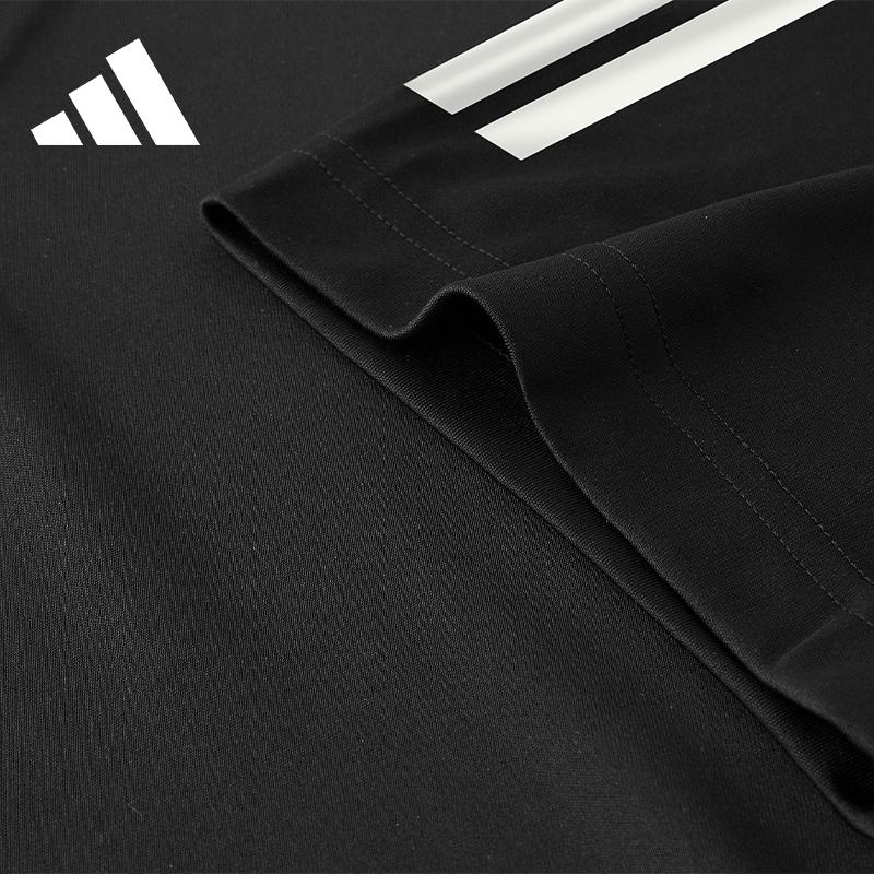 Adidas Golf Three Stripes Logo Casual Quick-Dry Breathable Short Sleeve Polo Shirt Men polo shirts Black ADIKC5547