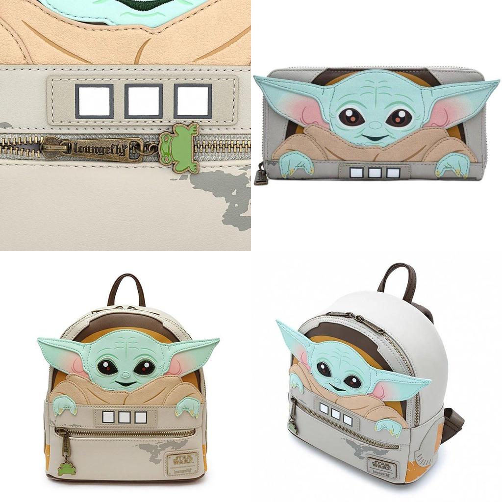 Authentic Leather Star Wars Mandalorian Yoda Baby Backpack For Women And Children