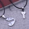 A Set of Two Minimalist Creative Heart-Shaped Key Pendants 'Love You' Couple Necklaces, Symbolizing Friendship, Commitment, And Love, Perfect As Fashi