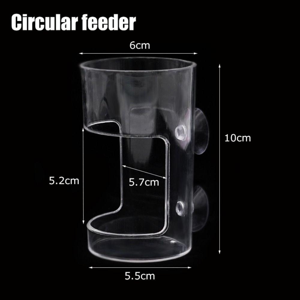 Transparent Aquarium Feeders Ring Acrylic Fish Tank Food Dispenser  for Baby Fish Shrimp