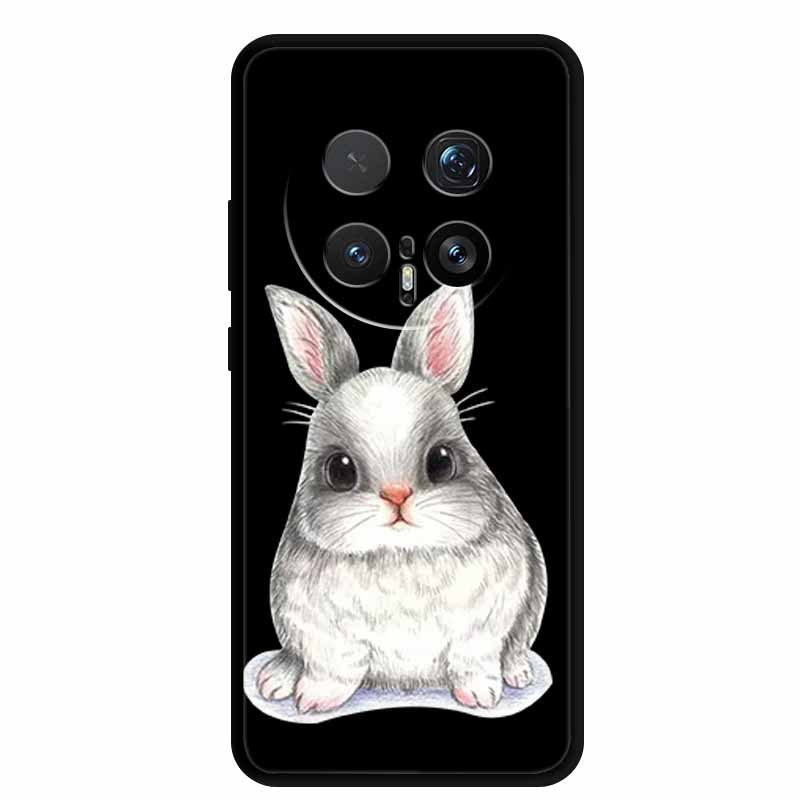 Cartoon Case For Honor Magic8 Pro 5G Case Black Silicone TPU Soft Back Cover For Honor Magic8Pro 2025 Case Shockproof Funda Para