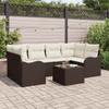 Garden Sofa Set Brown 55 x 55 x 37 cm Poly Rattan