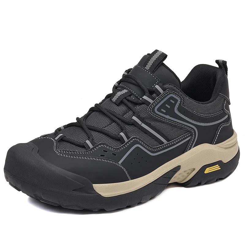 

New Men s Casual Sports Shoes - Outdoor Anti-Slip Walking Footwear Men s Hiking Boots - Mountaineering and Travel Footwear 44 чёрный