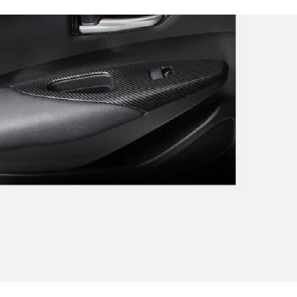 Carbon Fiber Window Lift Panel Switch Cover Trim For Toyota Corolla ~