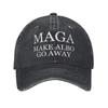 MAGA Make Albo Go Away Sun Hat Distressed Denim Snapback Hat Casual Dad Hat  Outdoor