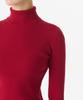 MUSINSA STANDARD WOMAN Women'S Ribbed Slim Turtleneck Knit [Red]
