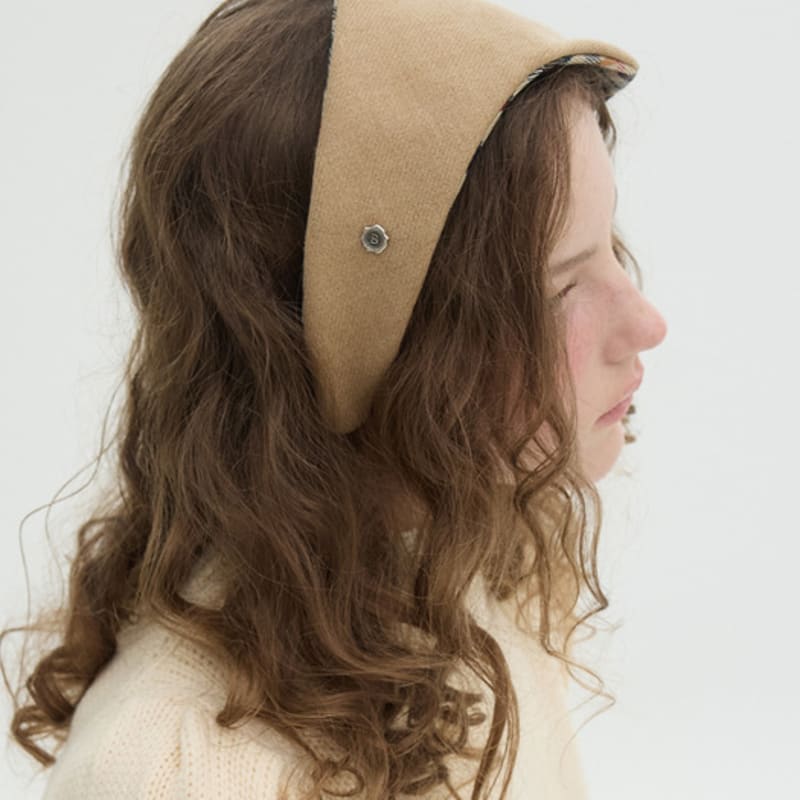 Brown Hat Folding Fascinator - England Check