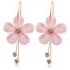 Japanese And Korean Personality Peas Transparent White Women Crystal Earrings Jewelry Lover Tears Brincos