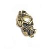 Biochemical Skull Head Brass Knife Beads Personality Punk Gas Mask Skeleton EDC Outdoor Tool Survival Paracord DIY Accessories