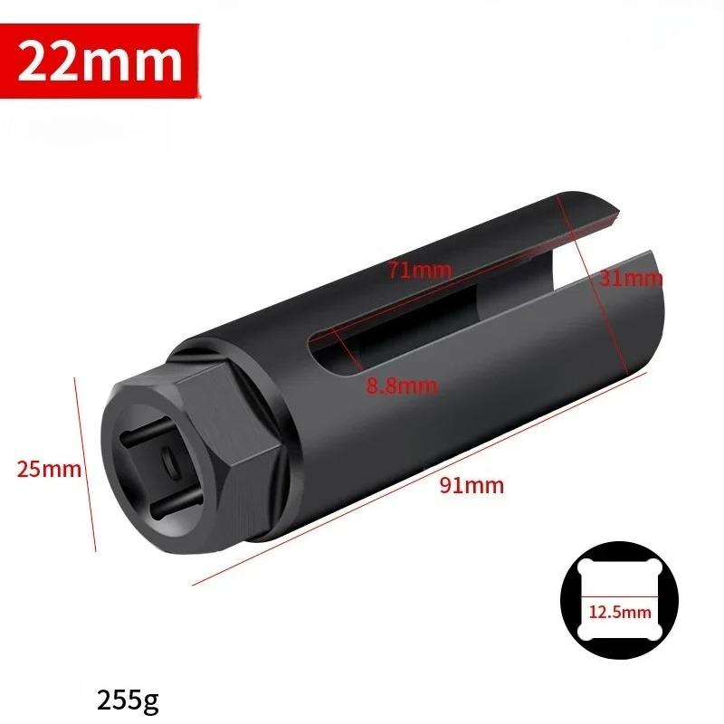 21/22mm Special Open Socket Joint  Japanese-style Oxygen Sensor Socket Wrench Oxygen Sensor Removal Tool