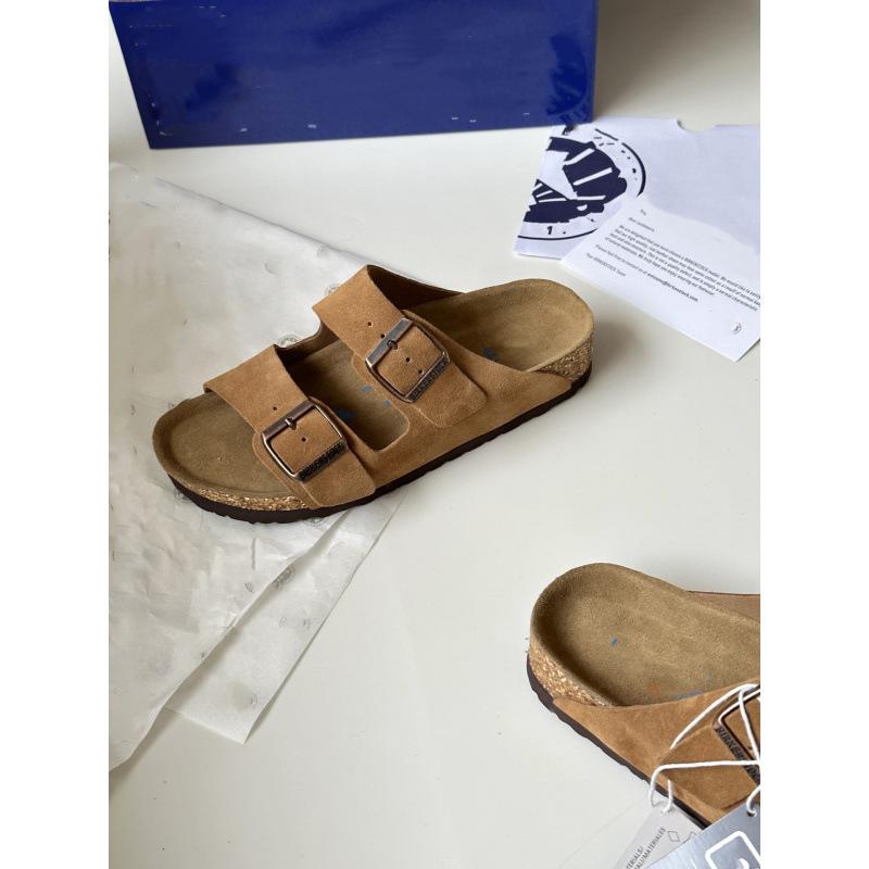 Birkenstocks pure original couple's new bag head cool slippers lazy person wearing Birkenstocks outside