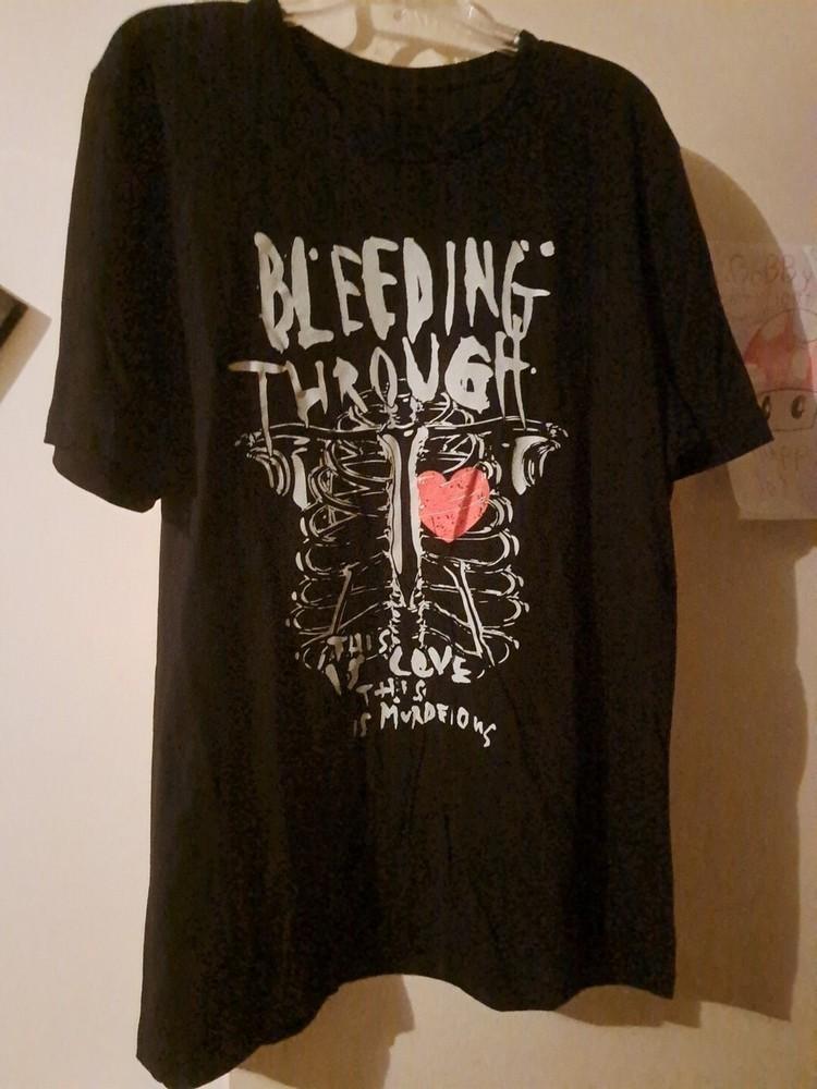 

Vintage All Size BLEEDING THROUGH TOUR SHIRT Unisex All Size ZL681 Unisex T-Shirt M
