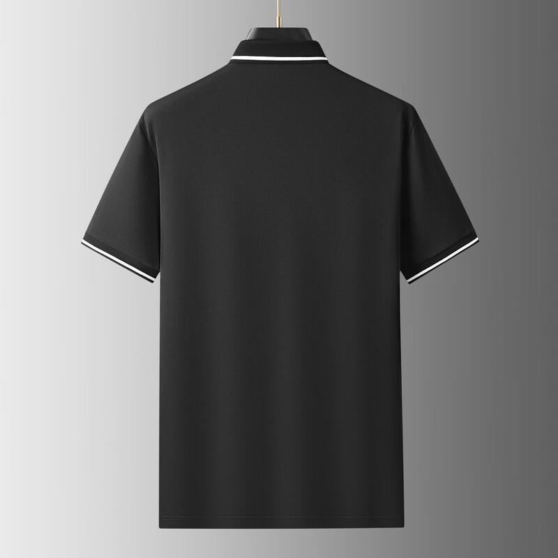 DIBINZE Men's Plus Size Casual Cotton Blend Short Sleeve Polo Shirt
