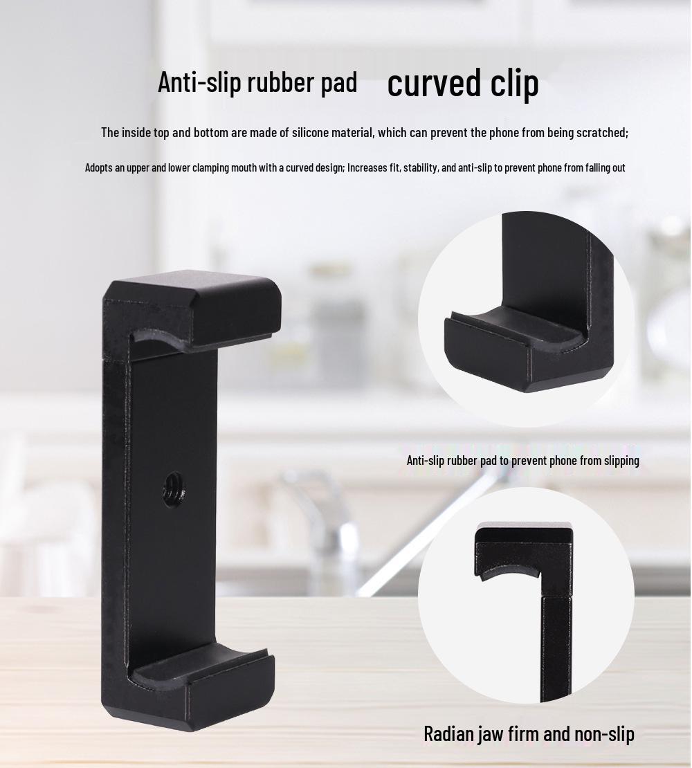 Universal Rotating Phone Clip Tripod Stand with Quick Release