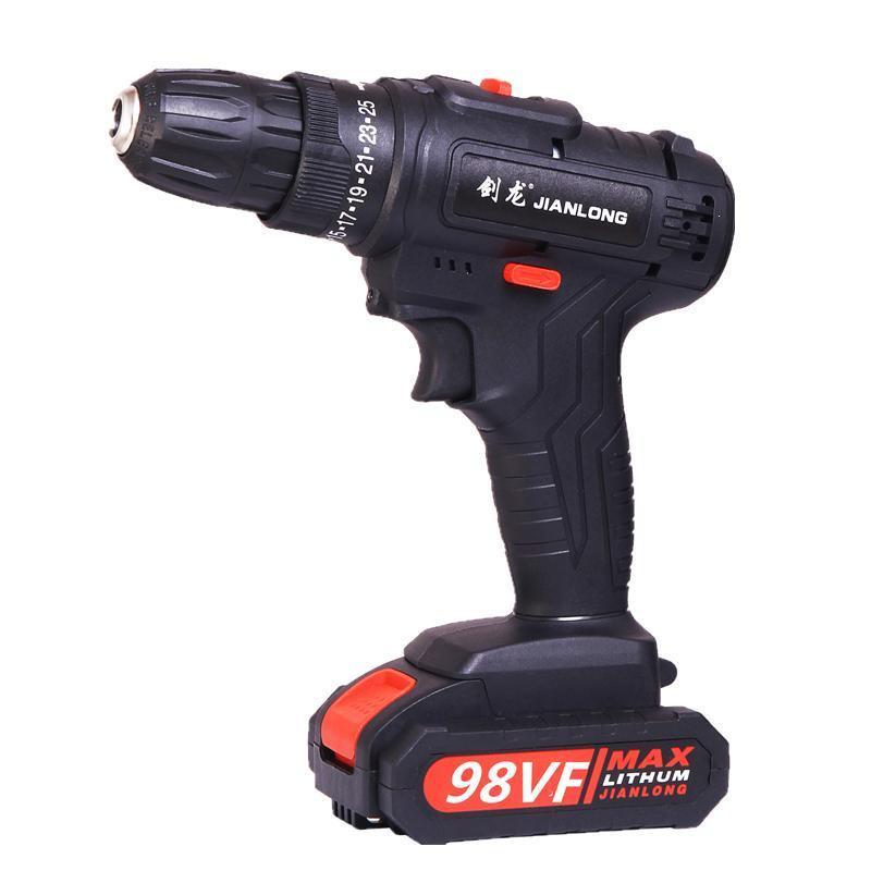 Cordless Dual-Speed Lithium Battery Electric Drill & Screwdriver for Household Use