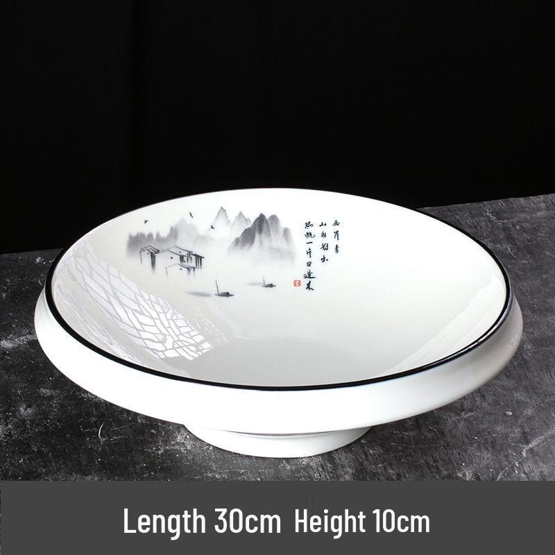 

ZhiShi Chinese Style Ceramic Serving Plate