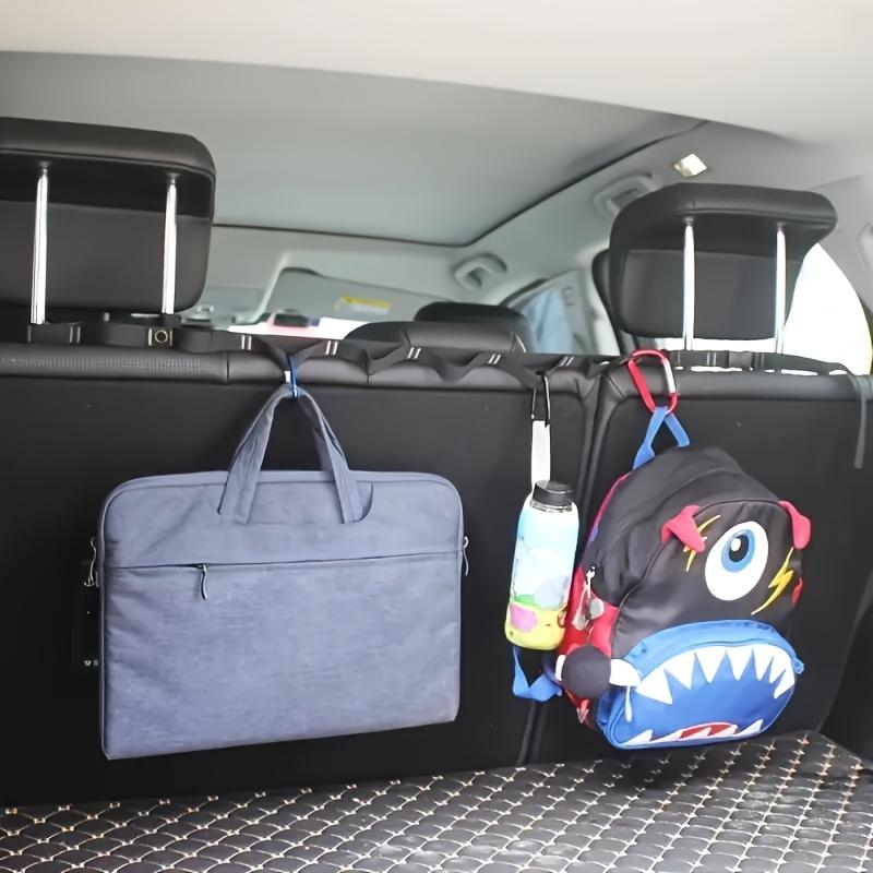 1pc Durable Nylon Car Clothes Hanging Rack, Adjustable 132cm Length, 30mm Thickness | Multipurpose Storage Belt